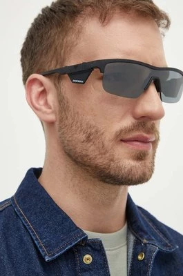 Emporio Armani okulary przeciwsłoneczne męskie kolor czarny