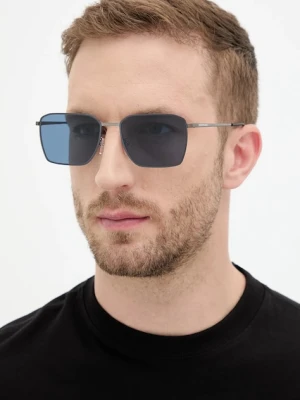 Emporio Armani okulary przeciwsłoneczne męskie kolor niebieski 0EA2172D