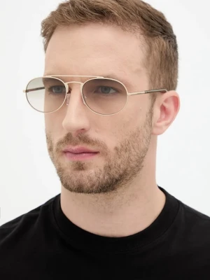 Emporio Armani okulary przeciwsłoneczne męskie kolor złoty 0EA2171