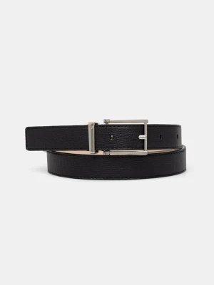 Emporio Armani pasek damski skórzany czarny
