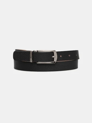 Emporio Armani pasek skórzany damski kolor czarny EW002020 AF20109