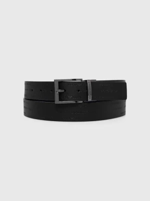 Emporio Armani pasek skórzany dwustronny czarny
