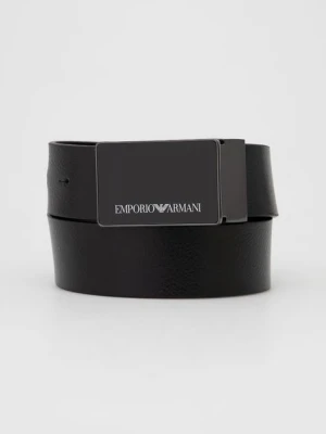 Emporio Armani pasek skórzany męski kolor czarny Y4S427 YTU7J