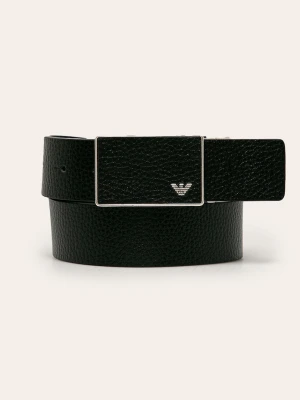 Emporio Armani pasek dwustronny męski skórzany czarny
