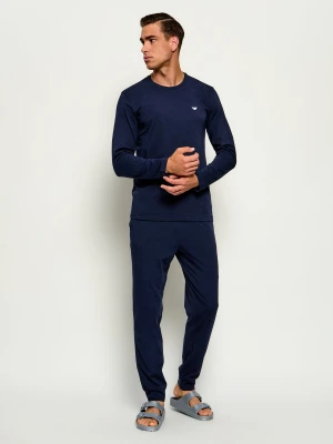 Emporio Armani Piżama | Regular Fit granatowy