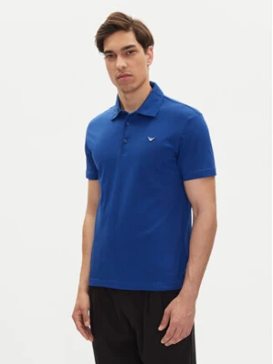 Emporio Armani Polo EM000571 AF12331 UB093 Niebieski Regular Fit