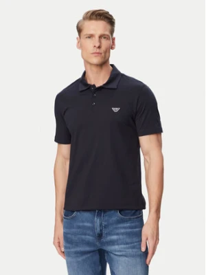 Emporio Armani Polo EM000571 AF20424 UB102 Granatowy Regular Fit