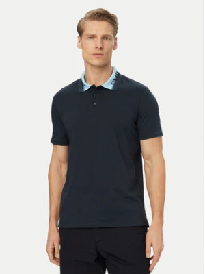 Emporio Armani Polo EM000571 AF20432 UB102 Granatowy Regular Fit