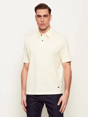 Emporio Armani Polo | Loose fit kremowy