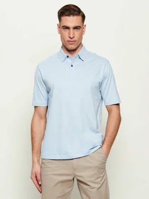 Emporio Armani Polo | Loose fit błękitny