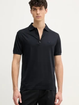 Emporio Armani polo męski kolor granatowy gładki EM001082 AF10017