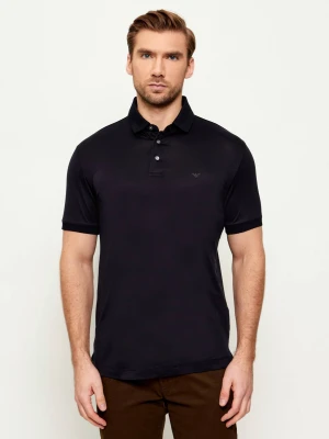 Emporio Armani Polo | Regular Fit granatowy