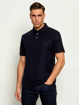 Emporio Armani Polo | Regular Fit granatowy