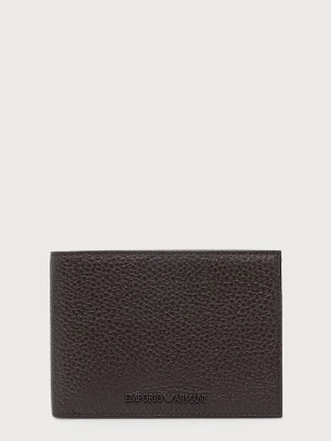 Emporio Armani portfel męski skórzany brązowy