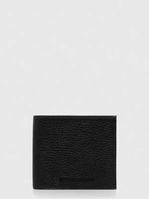 Emporio Armani portfel skórzany czarny
