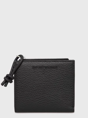 Emporio Armani portfel skórzany męski kolor czarny Y4R262 Y068E