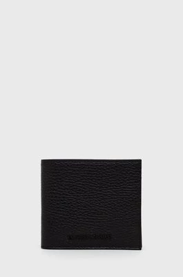 Emporio Armani portfel skórzany męski kolor czarny Y4R167 Y068E