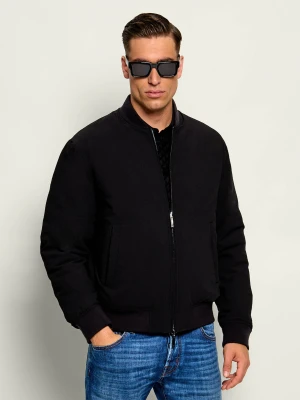 Emporio Armani Puchowa dwustronna kurtka bomber | Regular Fit czarny