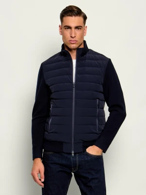 Emporio Armani Puchowa kurtka | Regular Fit | z dodatkiem wełny granatowy