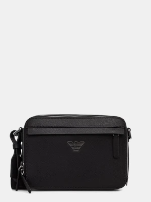 Emporio Armani saszetka męska z imitacji skóry czarny