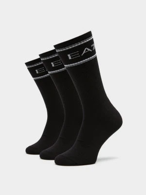 Emporio Armani Skarpety Train Socks U 3 Pack czarny