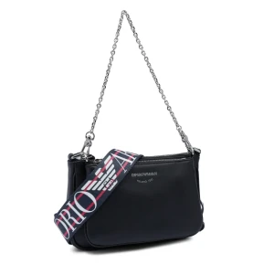 Emporio Armani Skórzana torebka na ramię + saszetka
