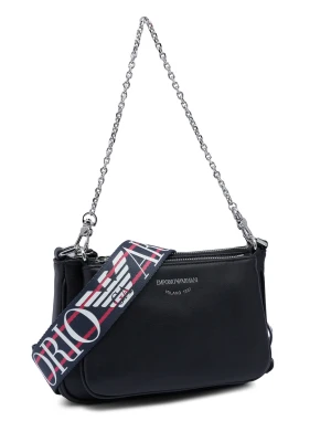 Emporio Armani Skórzana torebka na ramię + saszetka