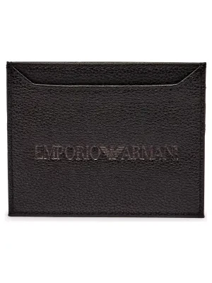 Emporio Armani Skórzane etui na karty