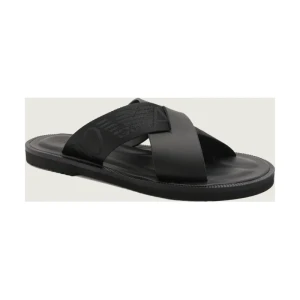 Emporio Armani Skórzane klapki