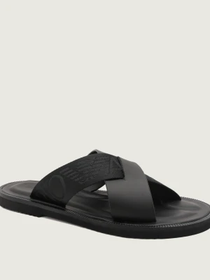 Emporio Armani Skórzane klapki