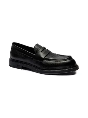 Emporio Armani Skórzane loafersy