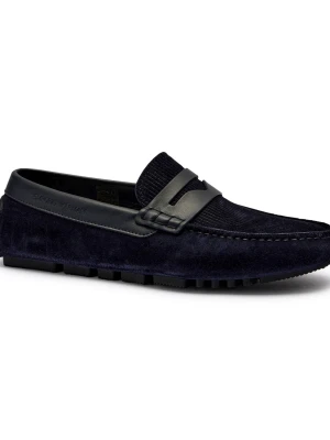 Emporio Armani Skórzane mokasyny