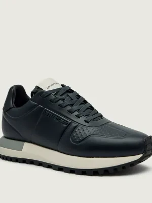 Emporio Armani Skórzane sneakersy