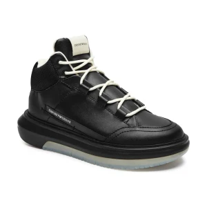 Emporio Armani Skórzane sneakersy