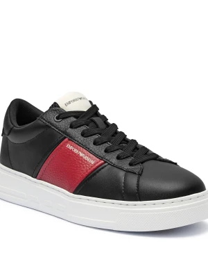 Emporio Armani Skórzane sneakersy