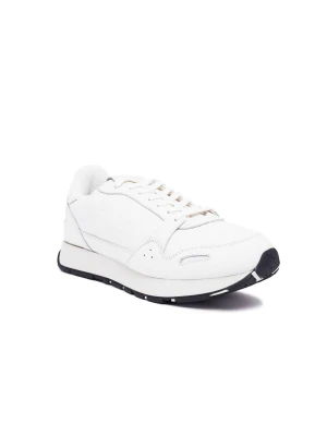 Emporio Armani Skórzane sneakersy biały