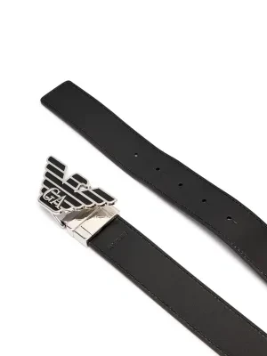 Emporio Armani Skórzany dwustronny pasek