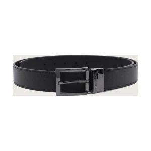 Emporio Armani Skórzany dwustronny pasek