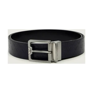 Emporio Armani Skórzany dwustronny pasek TONGUE