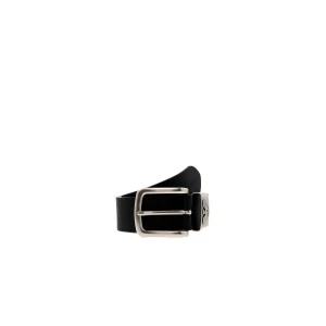 Emporio Armani Skórzany pasek czarny