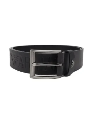 Emporio Armani Skórzany pasek TOUNGUE BELT