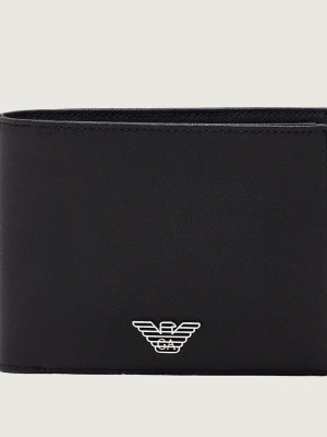 Emporio Armani Skórzany portfel czarny