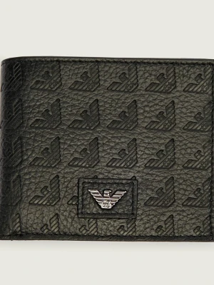 Emporio Armani Skórzany portfel czarny