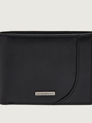 Emporio Armani Skórzany portfel czarny