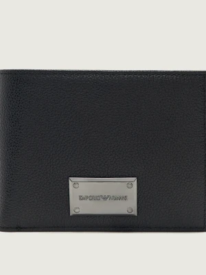 Emporio Armani Skórzany portfel czarny