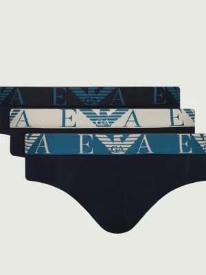 Emporio Armani Slipy 3-pack granatowy