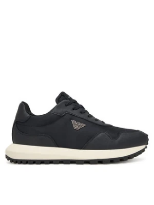 Emporio Armani Sneakersy EM003738 AF19532 MB007 Granatowy