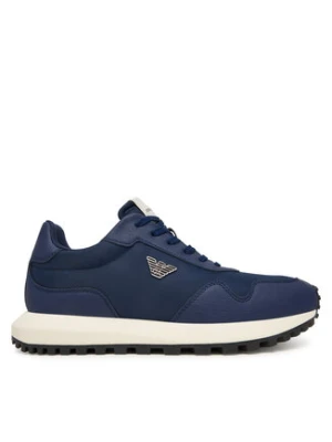 Emporio Armani Sneakersy EM003738 AF19532 MB371 Granatowy