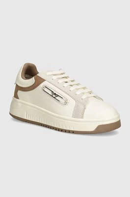 Emporio Armani sneakersy kolor beżowy X3X024 XR222 C680