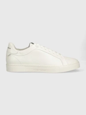 Emporio Armani sneakersy skórzane kolor biały X4X598 XF662 00894 X4X598 XF662 00894